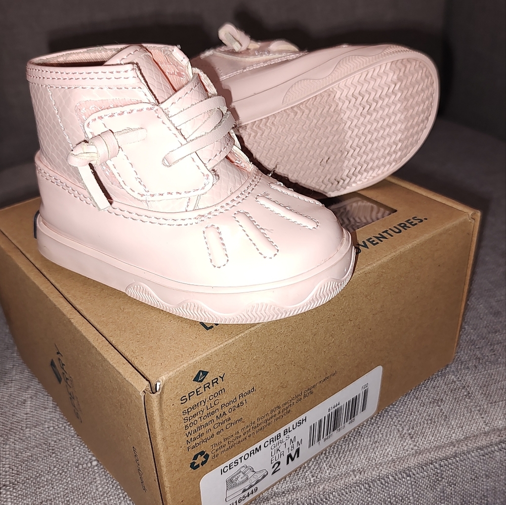 Sperry Boots size 2M baby